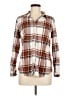 Weatherproof Plaid Brown Long Sleeve Button-Down Shirt Size M - photo 1