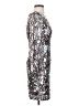 Badgley Mischka 100% Polyester Metallic Silver Cocktail Dress Size XS - photo 4