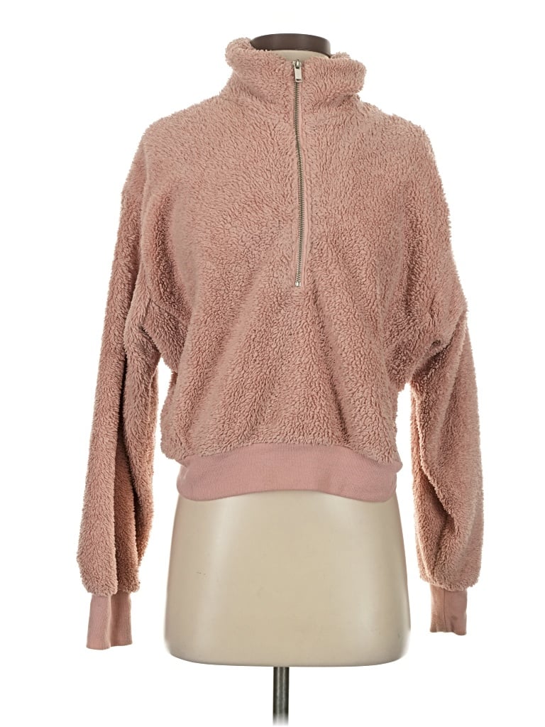 Pre-owned Express Outlet Fleece Jacket In Pink