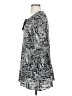 Glamorous 100% Rayon Gray 3/4 Sleeve Blouse Size S - photo 5