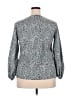 Unbranded 100% Polyester Gray Long Sleeve Blouse Size 2X - photo 2