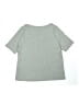 Lands' End Solid Gray Short Sleeve T-Shirt Size 10 - 12 - photo 2