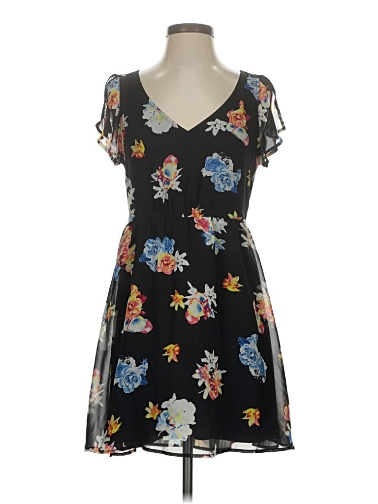 Pre-owned Express Outlet Casual Dress In Black