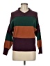 Unbranded Color Block Burgundy Pullover Sweater Size M (estimated) - photo 1