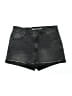 Wallflower Black Denim Shorts Size 9 - photo 1