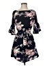 Unbranded 100% Polyester Floral Black Casual Dress Size M - photo 1