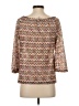 Trina Turk 100% Polyester Brown 3/4 Sleeve Blouse Size S - photo 2