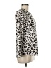 David Cline Animal Print Ivory Long Sleeve Blouse Size M - photo 4