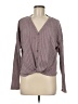 SO Gray Long Sleeve Blouse Size M - photo 1