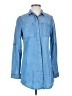 Lulus 100% Tencel Blue Long Sleeve Button-Down Shirt Size XS - photo 1