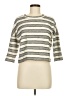 Ann Taylor LOFT Stripes Silver Pullover Sweater Size S - photo 1