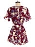 Shein Floral Burgundy Romper Size XS - photo 2