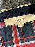Ann Taylor LOFT Blue Black Pullover Sweater Size L - photo 7
