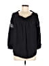 Mustard Seed 100% Polyester Black 3/4 Sleeve Blouse Size M - photo 1