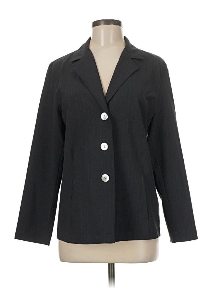 Pre-owned Chico's Blazer Jacket In Gray