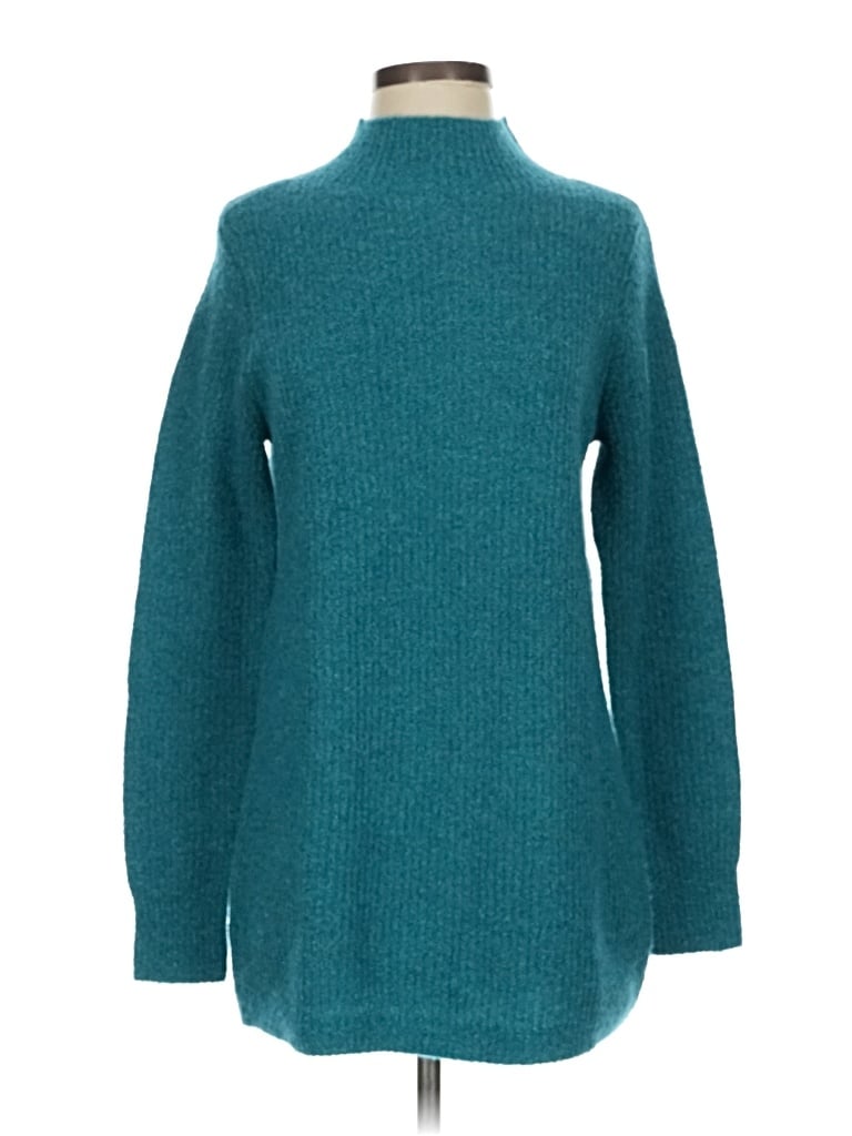 Pre-owned J. Mclaughlin Turtleneck Sweater In Blue