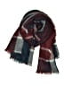 Unbranded Plaid Burgundy Scarf One size - photo 1