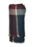 Unbranded Plaid Burgundy Scarf One size - photo 2