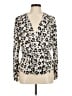 CAbi 100% Polyester Animal Print Ivory Long Sleeve Blouse Size M - photo 1