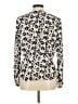 CAbi 100% Polyester Animal Print Ivory Long Sleeve Blouse Size M - photo 2