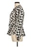 CAbi 100% Polyester Animal Print Ivory Long Sleeve Blouse Size M - photo 5