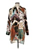 bYSI Print Teal 3/4 Sleeve Blouse Size 6 - photo 1