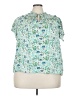 Torrid Green Short Sleeve Blouse Size 3X Plus (3) - photo 1