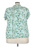 Torrid Green Short Sleeve Blouse Size 3X Plus (3) - photo 2
