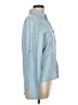 Sim & Sam 100% Rayon Blue Long Sleeve Button-Down Shirt Size L - photo 4