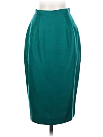 Carmen Marc Valvo Silk Skirt (view 1)