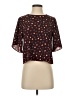 Piace 100% Polyester Burgundy Short Sleeve Blouse Size S - photo 1