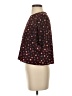 Piace 100% Polyester Burgundy Short Sleeve Blouse Size S - photo 5