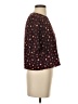 Piace 100% Polyester Burgundy Short Sleeve Blouse Size S - photo 4