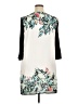 H&M 100% Polyester Tropical White Casual Dress Size 14 - photo 2
