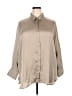Old Navy 100% Polyester Solid Tan 3/4 Sleeve Blouse Size 2X - photo 1