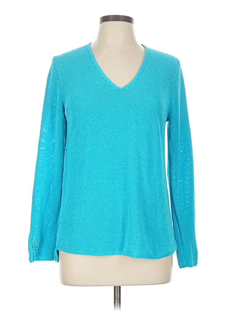 Pre-owned J. Mclaughlin Pullover Sweater In Blue