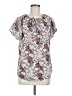 Unbranded 100% Polyester Gray Short Sleeve Blouse Size M - photo 1