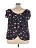 Torrid Blue Short Sleeve T-Shirt Size 3X Plus (3) - photo 2