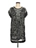 H&M 100% Polyester Silver Short Sleeve Top Size 6 - photo 1