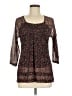 S.Oliver Brown 3/4 Sleeve Blouse Size 6 - photo 1