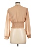 Papermoon 100% Polyester Tan 3/4 Sleeve Blouse Size L - photo 2