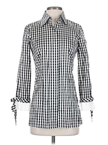 Sara Campbell 3/4 Sleeve Silk Top (view 1)