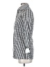 Sara Campbell 100% Silk Checkered-gingham Silver Gray 3/4 Sleeve Silk Top Size XS - photo 5