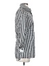 Sara Campbell 100% Silk Checkered-gingham Silver Gray 3/4 Sleeve Silk Top Size XS - photo 4
