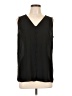 T Tahari 100% Polyester Black Sleeveless Blouse Size L - photo 1