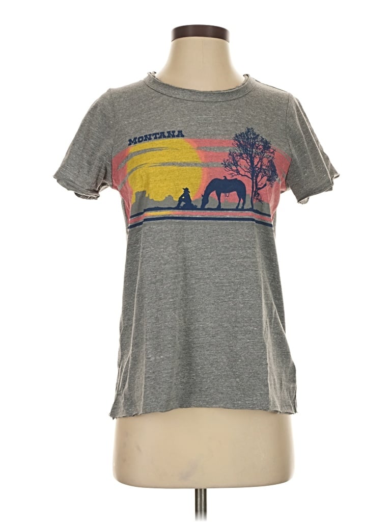 Pre-owned Chaser Short Sleeve T-shirt In Gray