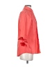 Finley Orange 3/4 Sleeve Button-Down Shirt Size S - photo 4
