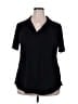 Assorted Brands Black Short Sleeve Blouse Size XXL - photo 1