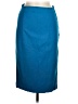 Express Solid Teal Formal Skirt Size 6 - photo 1