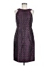 Muse Graphic Purple Cocktail Dress Size 8 - photo 1